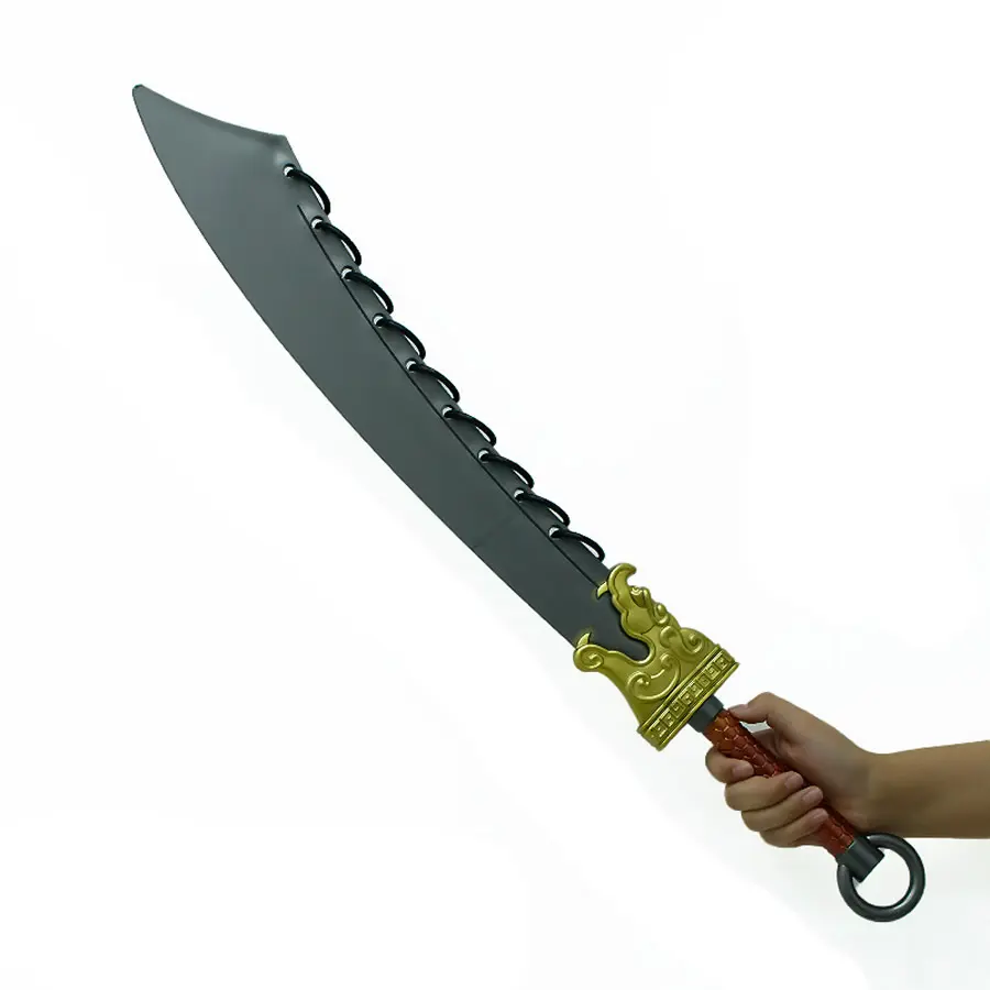 9-Ring Broadsword Cosplay Prop Sword, 31.5 in PVC   Nine Ring  Sword for Swordsman Halloween Costumes (Toys & Hobbies, Sports & Outdoor Play)