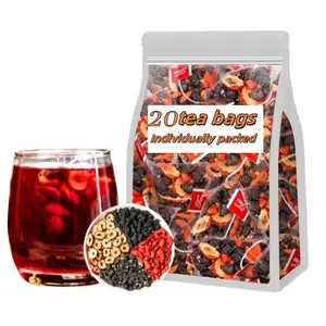 Kidney Tea Formula Ginseng Five Treasure Tea Combination Scented Tea Eight Treasure Tea Red Date Wolfberry Tea Men's Tea Health Tea Mulberry Herbal Formula Health Tea 20 bags Organic
