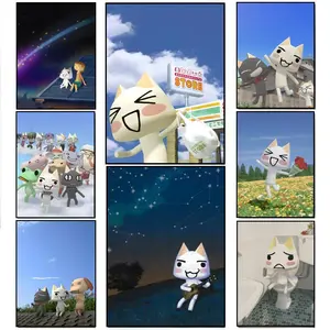 Cute Hot Classic Cat Mascot Art Cute Artwork I-Inoue T-Toro Poster HD Printed Poster With Ultra-clear Resolution Waterproof And Moisture-proof Suitable For Bedroom Living Room Bar Restaurant Cafe Wall Decoration As Gift