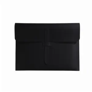 Leather A4 File Folder, Business Document Organizer Bag, Office Stationery Storage Pouch, Exam Paper Holder, School Supplies, Exam Ready, Business Use