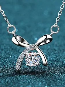 1 PC Romantic Cubic Zirconia Necklace Pendant For Women For Mother's Day Gift Jewelry