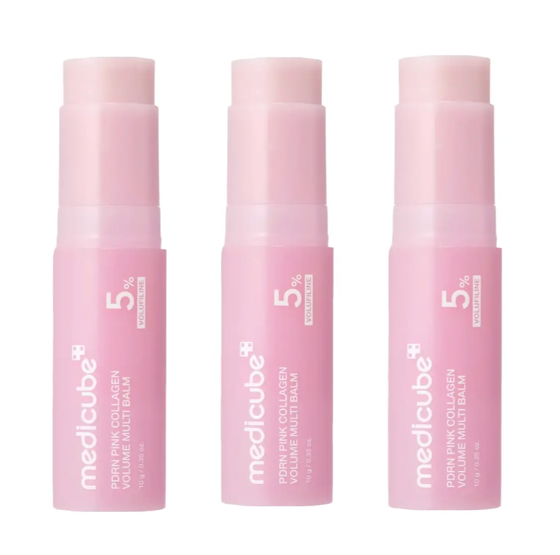 PDRN Pink Collagen Volume Multi Balm | All-in-One Volufiline, PDRN, NAD Stick for Youthful-Looking Skin, Helps Reduce the Appearance of Fine Lines, Firming Care | For Under-Eyes, Neck, Forehead, Smile Lines & Lip Care | Korean Skincare