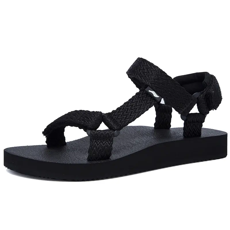 Lamincoa Women's Arch Support EVA Hiking Walking Sandals - Adjustable Hook & Loop Slide Sandal, Light Flat Sole Anti-Slip Support All-Season Basic Footwear