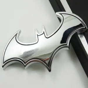 3D Metal Bat Car Sticker, Halloween Car Decal, Batman Hood Ornament, Leaf Panel Emblem, Gift Idea, Unique Vehicle Decoration