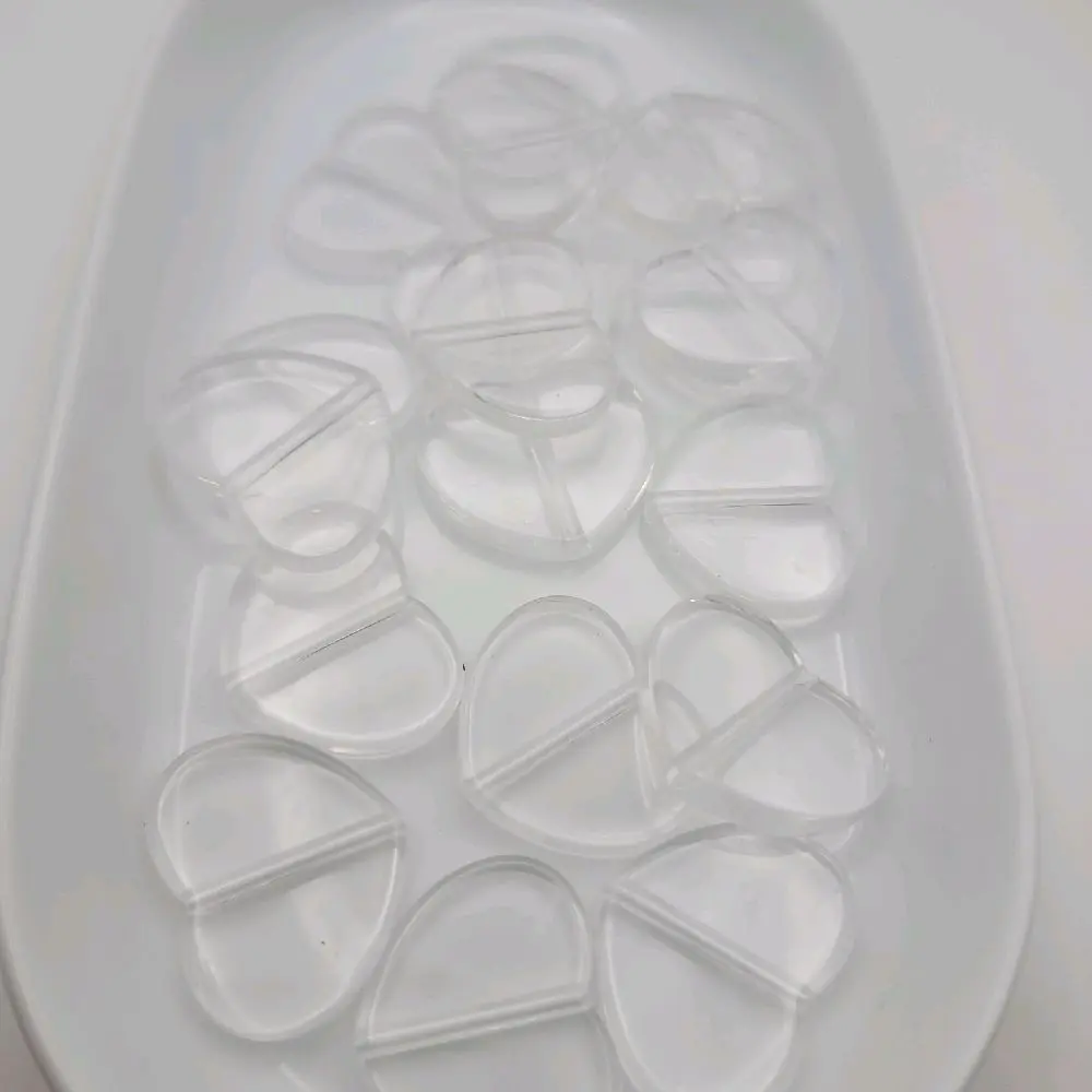 31x25mm Acrylic Heart Base Beads - Beads for Crafts, DIY Decorations, Handmade Beading Material, Jewelry Making Supplies, Beadable Pen Embellishments
