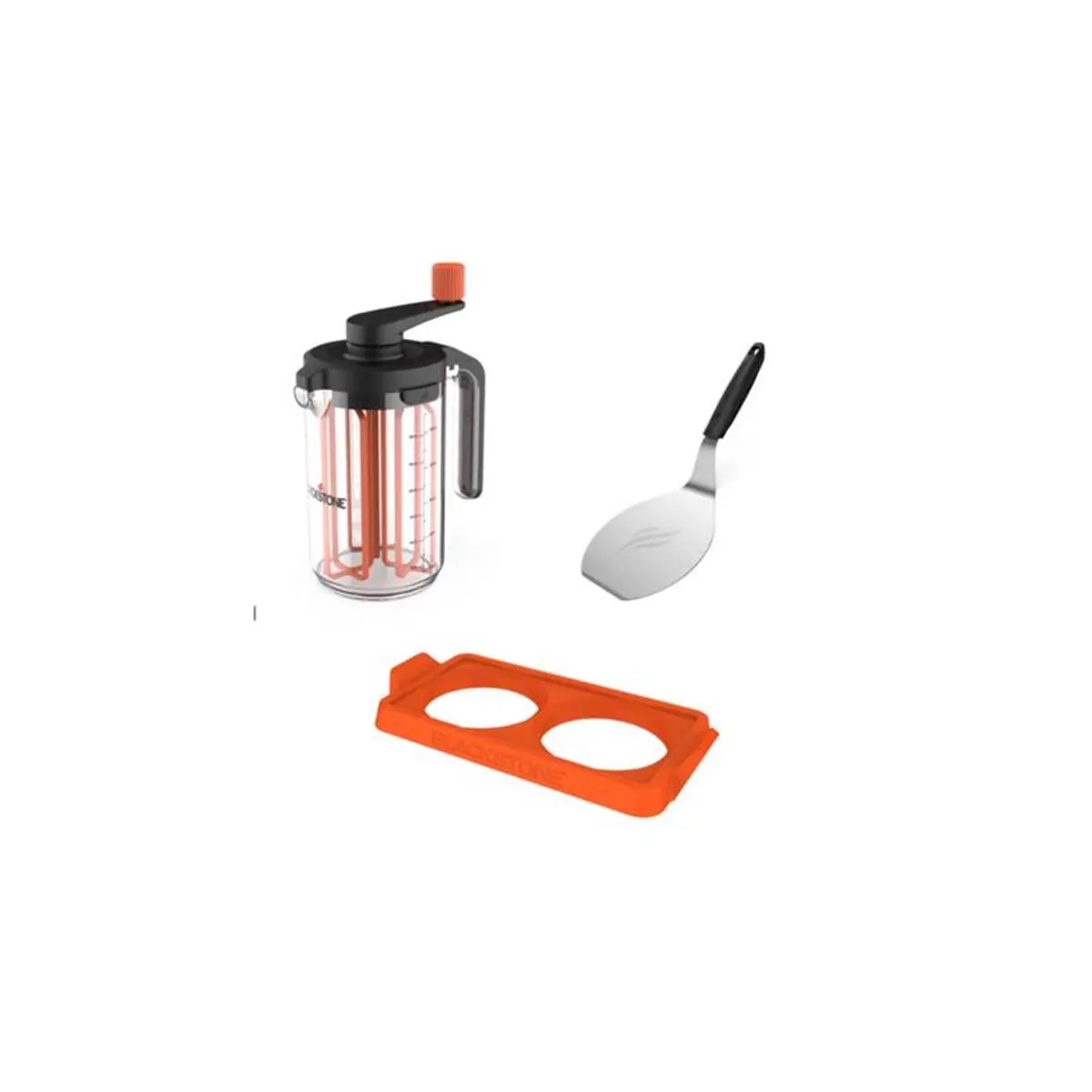 Blackstone 8113775 GE Silicone 4-Pieces Kitchen Utensils Breakfast Practical Kit - Home Cooking Bundled Cookware Set with Innovative Design, Trusted Quality for Stovetop Use, Bundled Cookware Sets