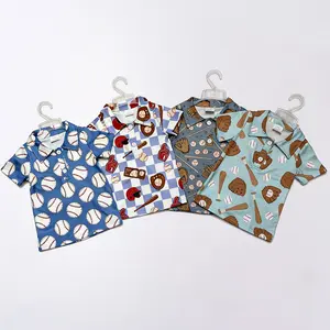 Boys Baseball polo tee Shirt