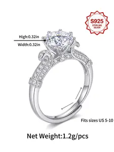 YaoLi Jewelry, Ice Queen Ring, adjustable S925 sterling silver 1.2 carat moissanite halo pendant necklace, VVSP grade moissanite, is an ideal gift for birthdays, engagements, weddings, anniversaries, Christmas, Mother's Day, and Valentine's Day