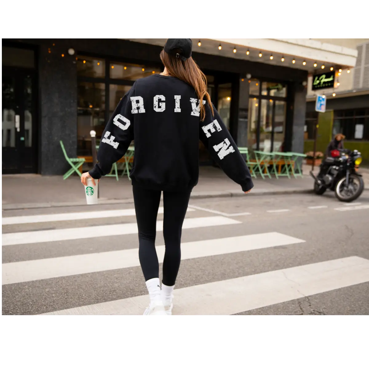 forgiven bold letter sweatshirt Pullover Womenswear Tops Crewneck Long Sleeve