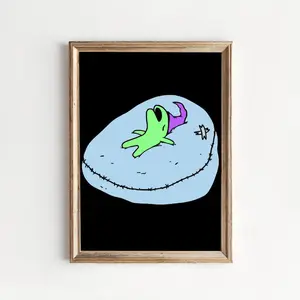 Smiling Friends Classic Logo Poster – Cult Cartoon Wall Art Print, Retro Funny Surreal Animation Aesthetic Unframed Poster for Bedroom, Dorm, Gaming Room & Office Wall Decor