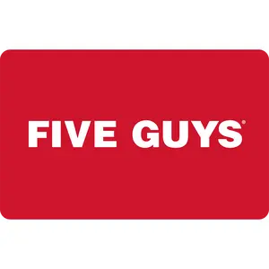 Five Guys eGift Card | Burgers, Fries, Hot Dogs & Shakes