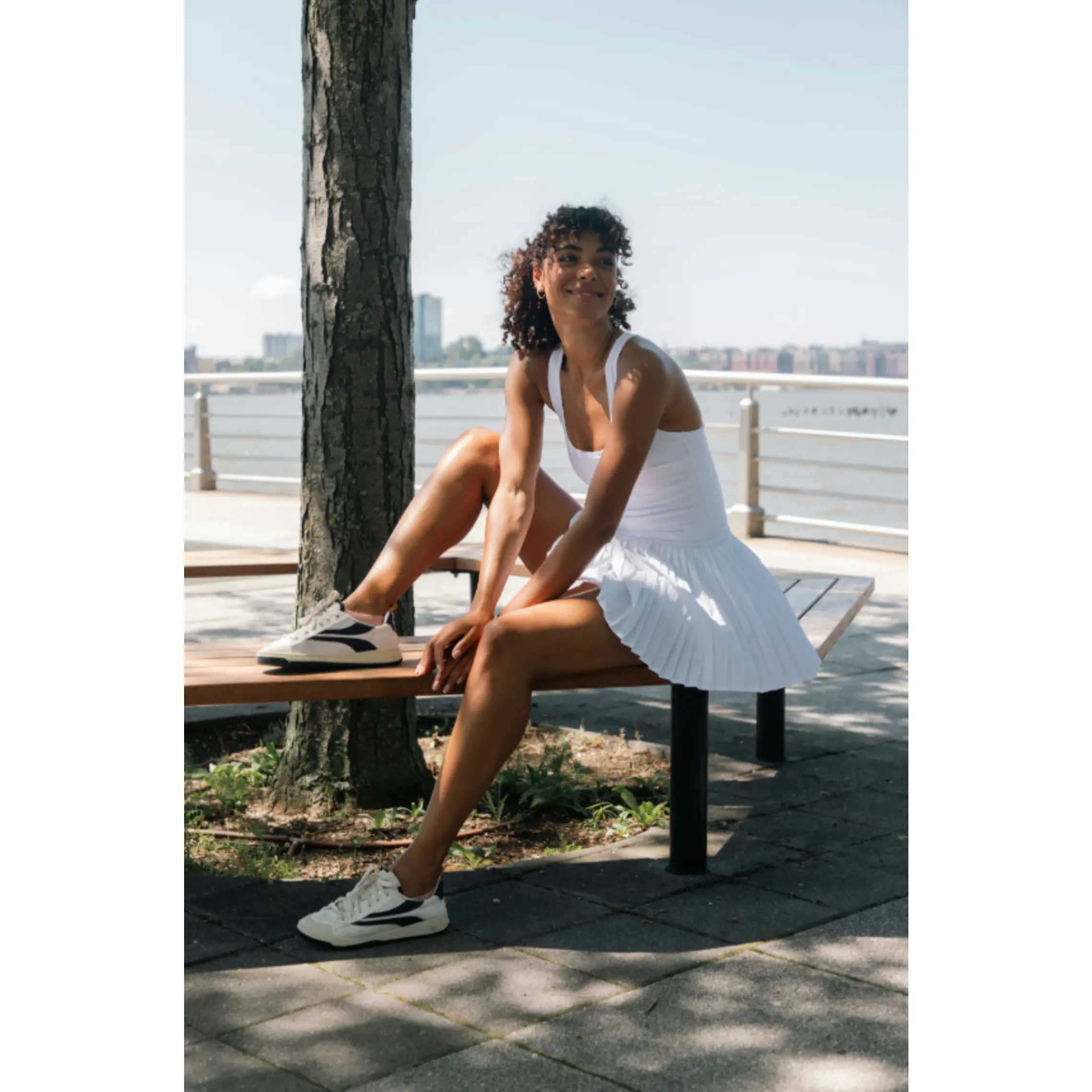 Yogalicious Lux Mini Pleated Dress