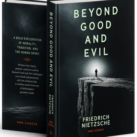 Beyond Good and Evil by Friedrich Nietzsche - Philosophical Literature & Art Book for Deep Thinkers, Exploring Power, Existentialism, Philosophical History, Nature, Ethics