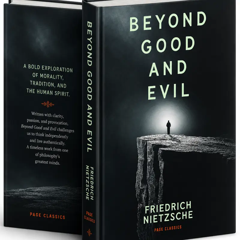 Beyond Good and Evil by Friedrich Nietzsche - Philosophical Literature & Art Book for Deep Thinkers, Exploring Power, Existentialism, Philosophical History, Nature, Ethics
