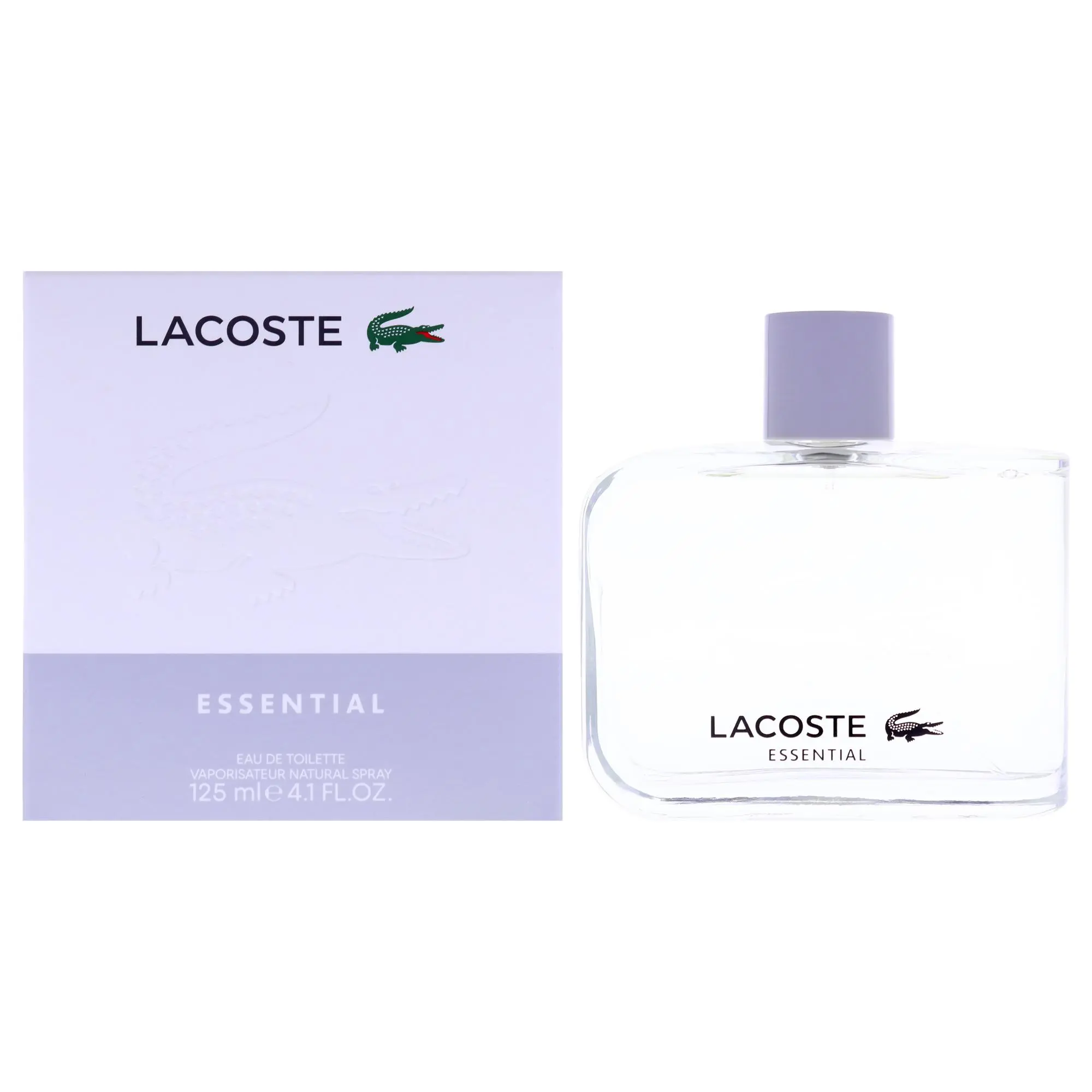 Lacoste Essential Eau de Toilette Spray for Men, Classic Fragrance with Freshness & Invigoration, 4.1 fl oz for Pulse Points, Long-Lasting