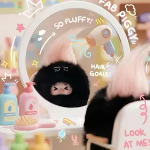 （022）-Big Watch Pig — Hair Salon Plush Blind Box