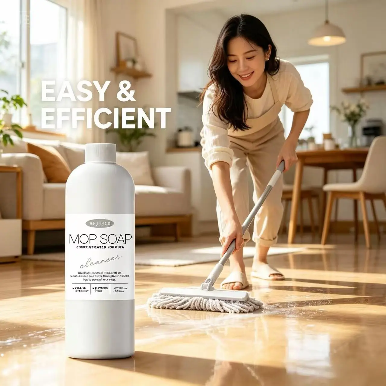 Luxury Scented Mop Soap, Long-Lasting Floor Cleaner, Deep Cleaning, Shiny Floors, No Rinse, for All Hard Floors, Tiktok Trendy Clean Essential, Household Cleaning Products, Mop Soap Solution