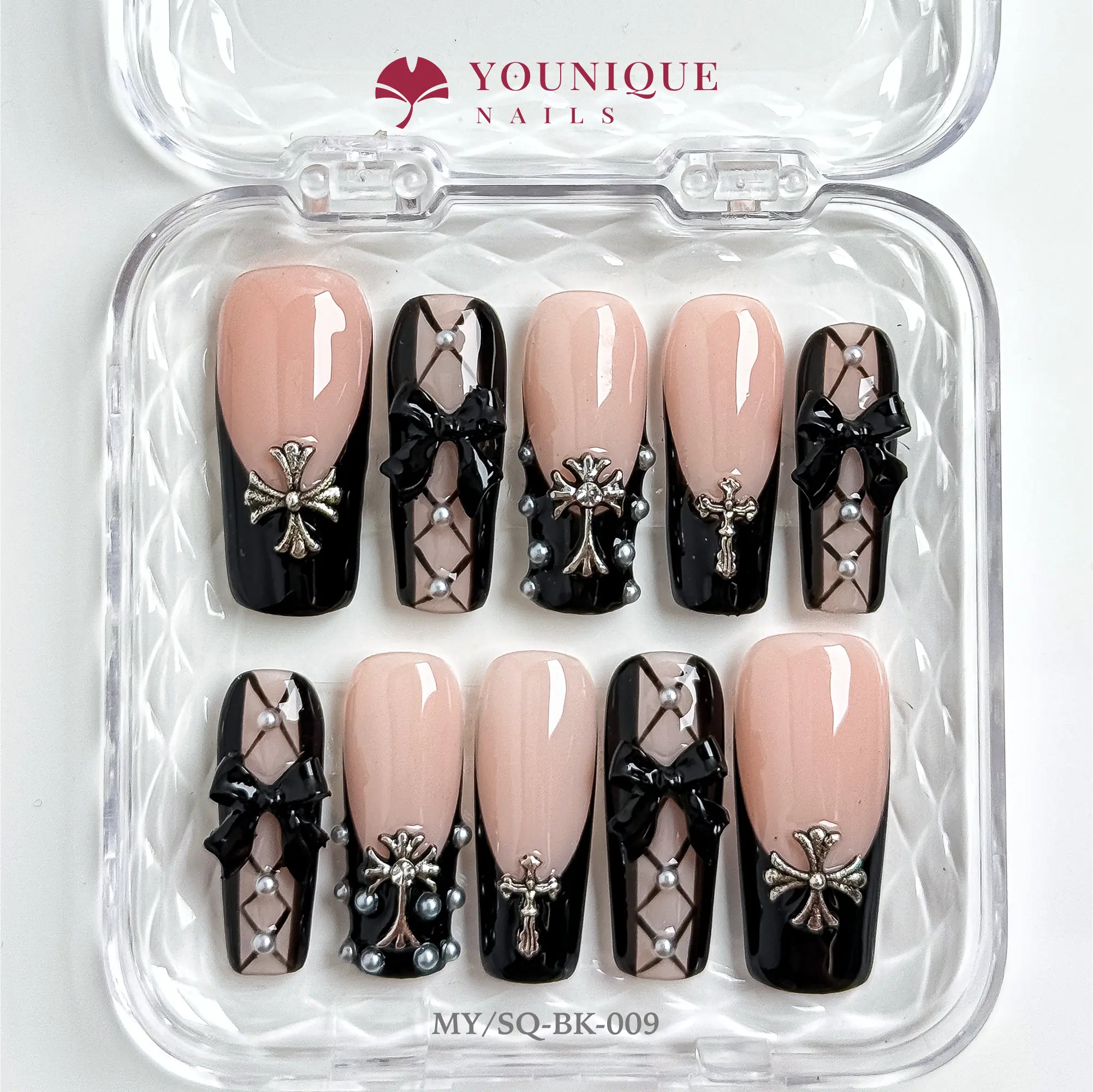 Younique Nails | Gothic & Spiritual Style Collection | 10PCS 100% Handmade Press-On Nails | Reusable