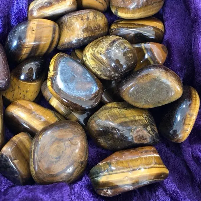 Natural Tiger Eye Tumbled Stone Natural Mineral