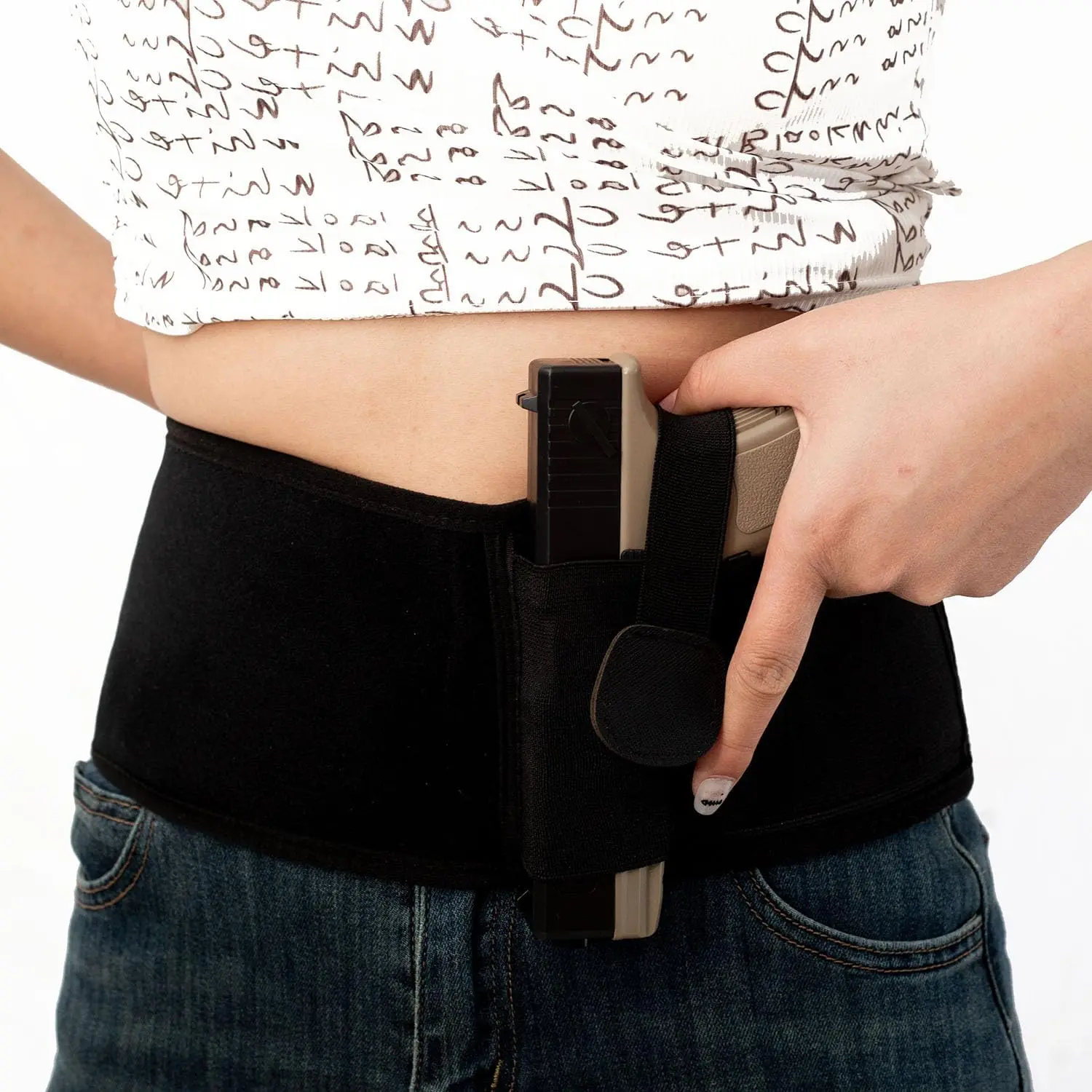 Unisex Neoprene Waistband Holster – Breathable Fanny Pack Style for Handgun Carry, Fits Most Pistols, Concealed Carry & Outdoor Use