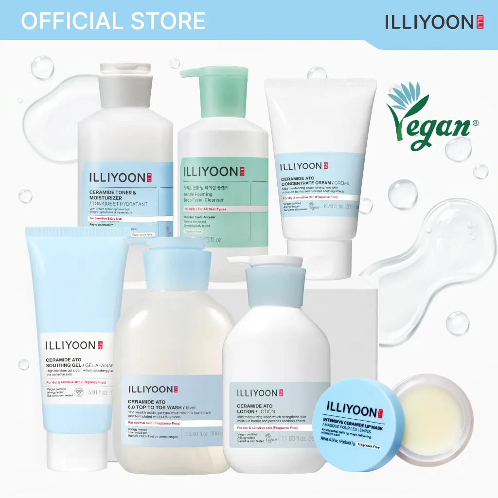 ILLIYOON’s Face to Body Full Routine Set for Sensitive Skin | Affordable Korean Ceramide Skincare