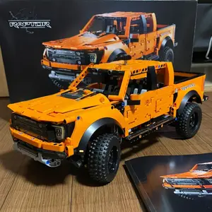 MOC DIY Tech Raptors F150 Truck 1379PCS - Race Car Building Kit for Kids Teens Adults