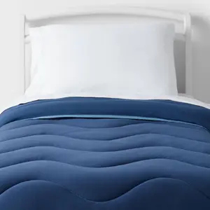 Toddler Navy Wave Kids' Comforter - Pillowfort