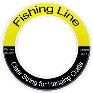 Clear Fishing Line Wire, 755 FT Invisible Clear Nylon String for Hanging Balloon Garland Crafts Picture Decorations Herain : Sports & Outdoors