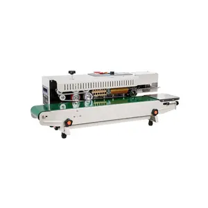 summervibes Horizontal Continuous Bag Band Sealer with Sealing Durability, 0.24-0.47 in/6-12 mm Width, Digital Temperature Control, Inflation Function for 0.02-0.8 mm Plastic Bags