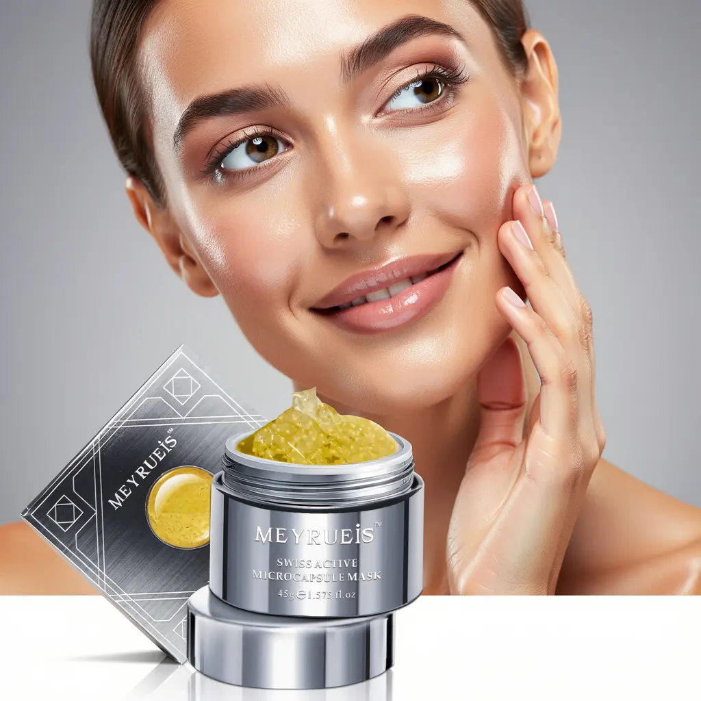 Swiss Active Microcapsule Face Mask Deep Hydration & Brightening Skincare Travel & Full Size 45g