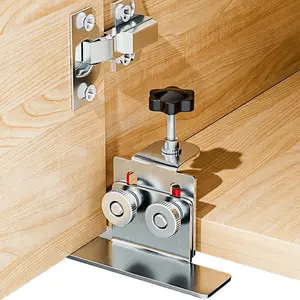 Cabinet Door Mounting Jig Cabinets Frame Clamp Door Hardware Concealed Hinges Household Hidden Door Stainless Steel Mounting Support Woodworking Tools