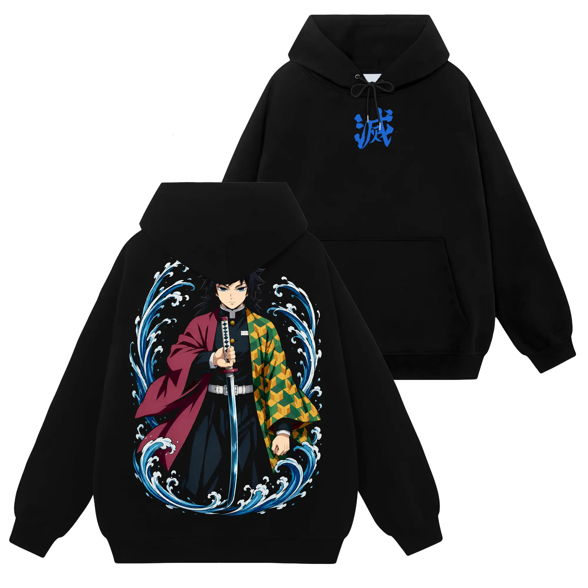 [Shinobi Shop] Tomioka Giyuu - Demon Slayer Kimetsu No Yaiba #243 Hoodie T-Shirt Sweatshirt, Retro Vintage Unisex Graphic 90s Cotton, Gift For Wibu, Anime Manga Y2K Streetwear Apparel Everyday