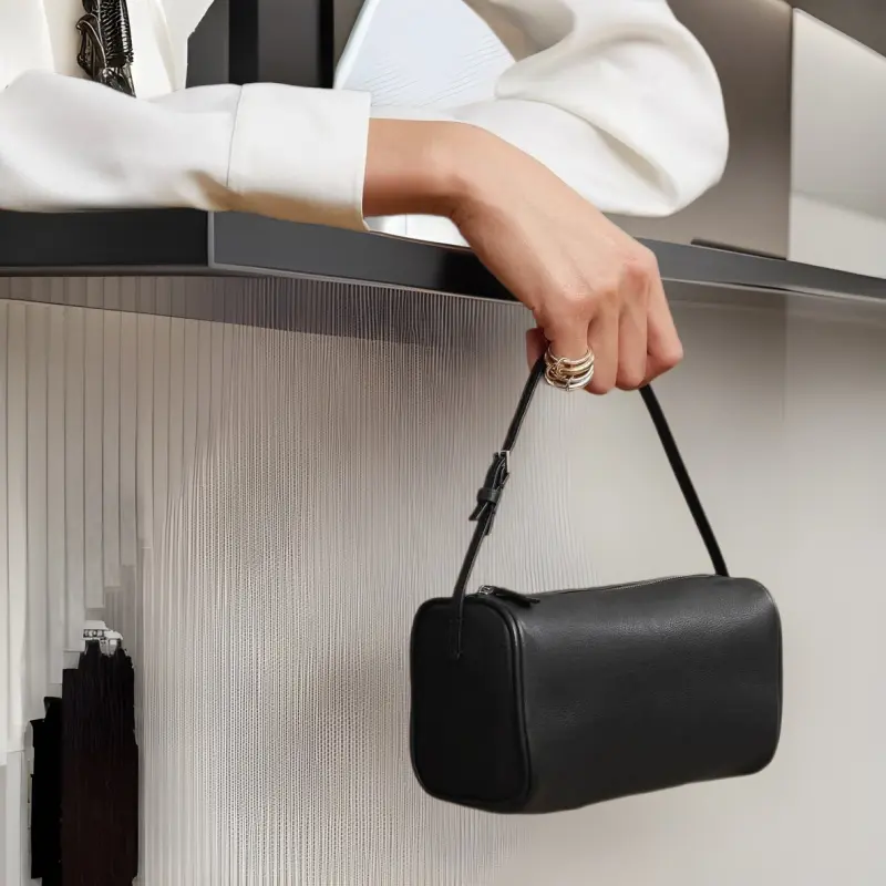 Handbag small square bag cowhide advanced simple handbag bag baguette bag