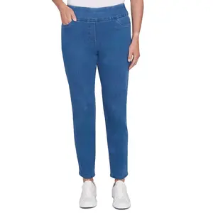 Alfred Dunner Petite Women's Super Stretch Comfort Short Length Jeans