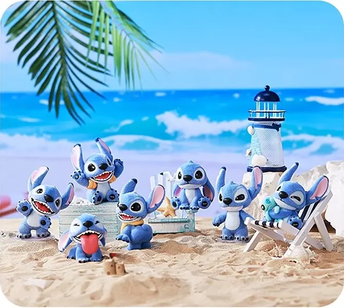 【Holiday Gift】Disney Stitch "Fluffy Adventure" Series Blind Box Ultra Soft Flocked Collectible Figurines | Adorable Lilo & Stitch Inspired Decor, Perfect Cute Gift for Her (Fans & Collectors), Holiday & Holiday Haul#Summervibes