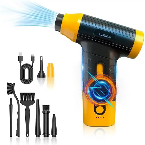 Cordless Electric Compressed Air Duster | 150000 MRP Electric air Blower for Cleaning Keyboard, PC, Cameras, Electric Air Pump for Inflatable Cushions