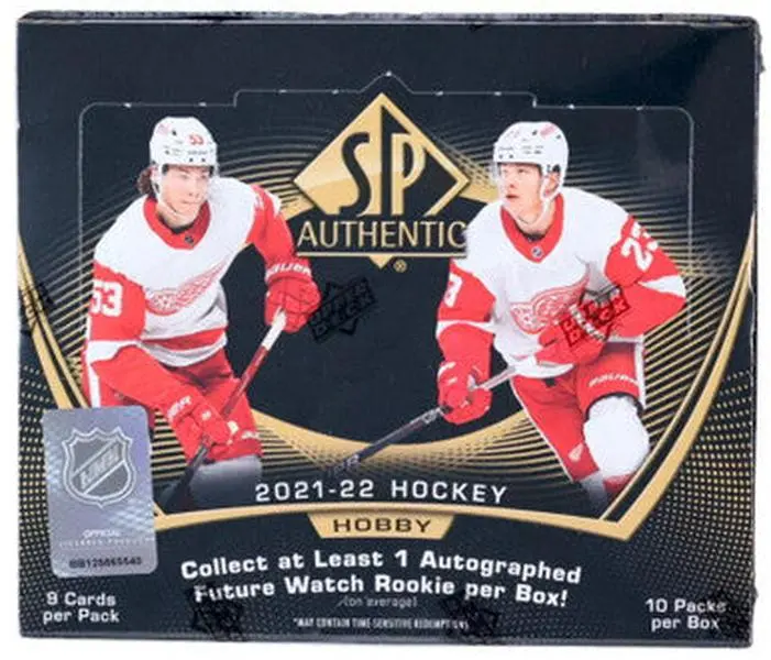 2021-22 Upper Deck SP Authentic Autographed Ice Hockey Hobby Box - Sports Card Items for Card Collecting Enthusiasts