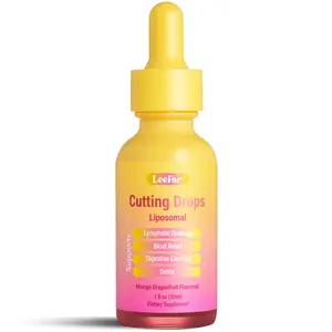 LeeFar Cutting Drops – Lymphatic-Focused Debloat Formula with Dandelion, Cleavers, Burdock & Elderberry for Lymphatic Drainage, Bloat Relief, Digestive Comfort and Detox – Mango Dragonfruit Flavor, 30 Servings