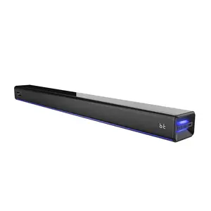 Supersonic SC-1424SB 2.0 Bluetooth Soundbar 60W with HDMI ARC FM Radio & Ambient Light Slim Design for Home Entertainment