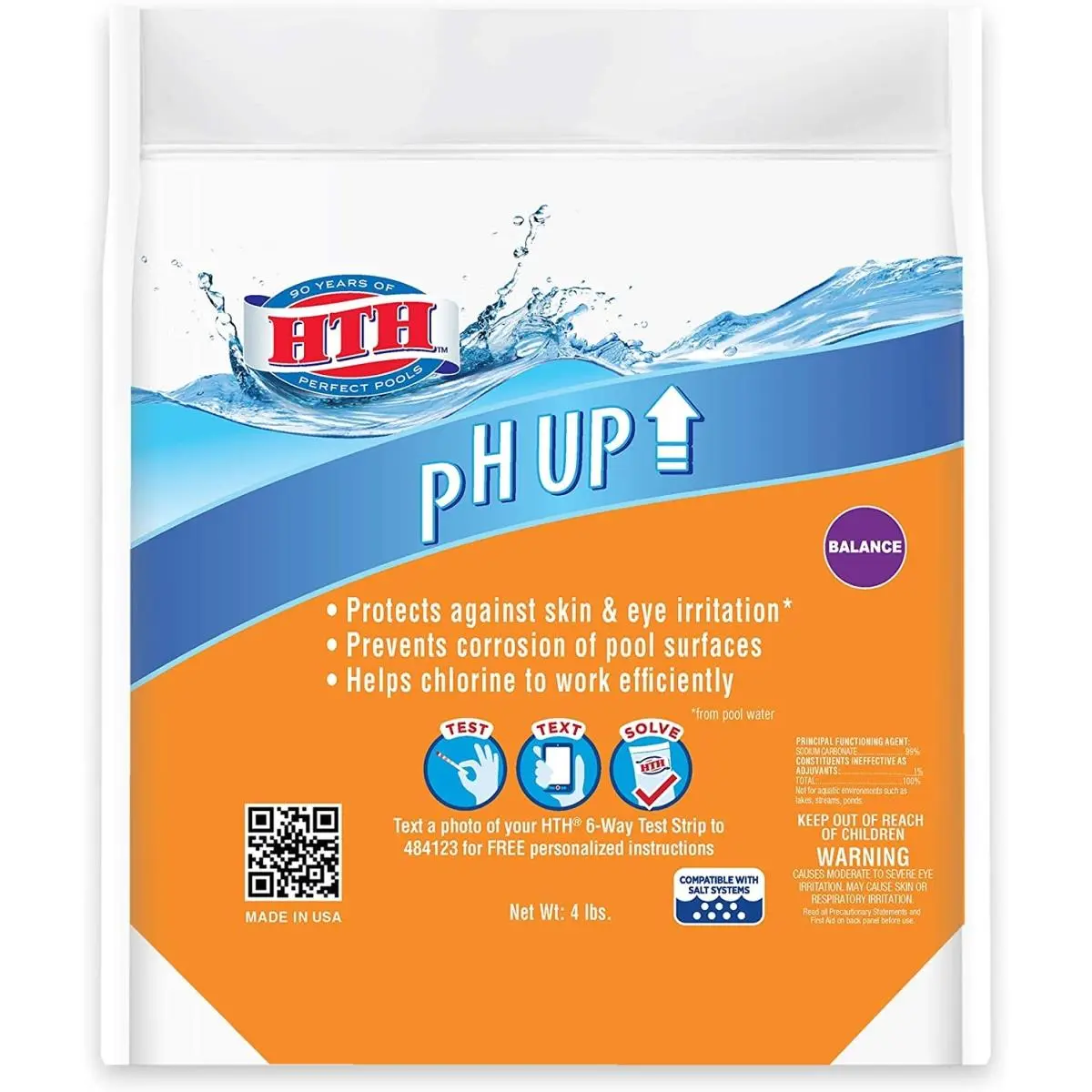 212 MAIN Sigura 275755 4 lbs pH Up Granules, Soil and Pool pH Boosting Solution, Boost Ph