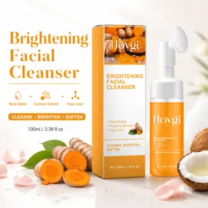 Turmeric Brightening Facial Cleanser – Deep Cleanse & Brighten Skin for All Skin Types, Daily Use
