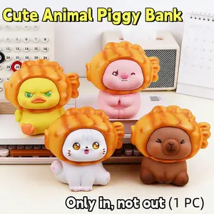 Cute Animal Piggy Bank, 2026 New Style, Enamel Material, Only-In-Not-Out Design, Perfect Birthday Gift for Kids, Home Decoration