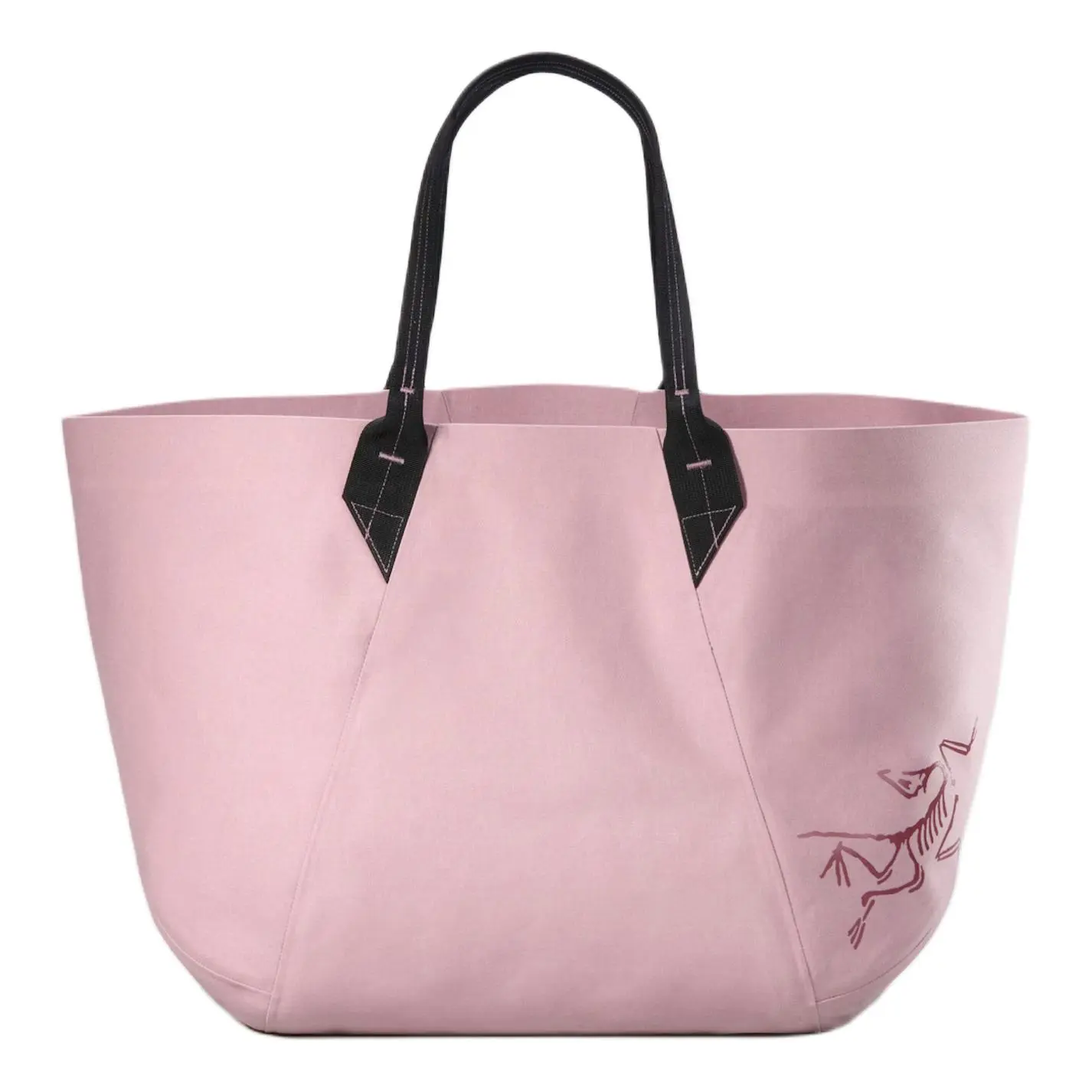 Arcteryx 45L Open-Top Durable Nylon High Quality Tote Bag, Unisex Chestnut Pink Luggage Bag for Daily Use, High Quality Bag