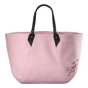 Arcteryx Carrier 45L Open-Top Durable Nylon Tote Bag for Men and Women in Chestnut Pink
