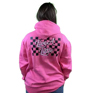 Live A Little Checkered Unisex Hoodie