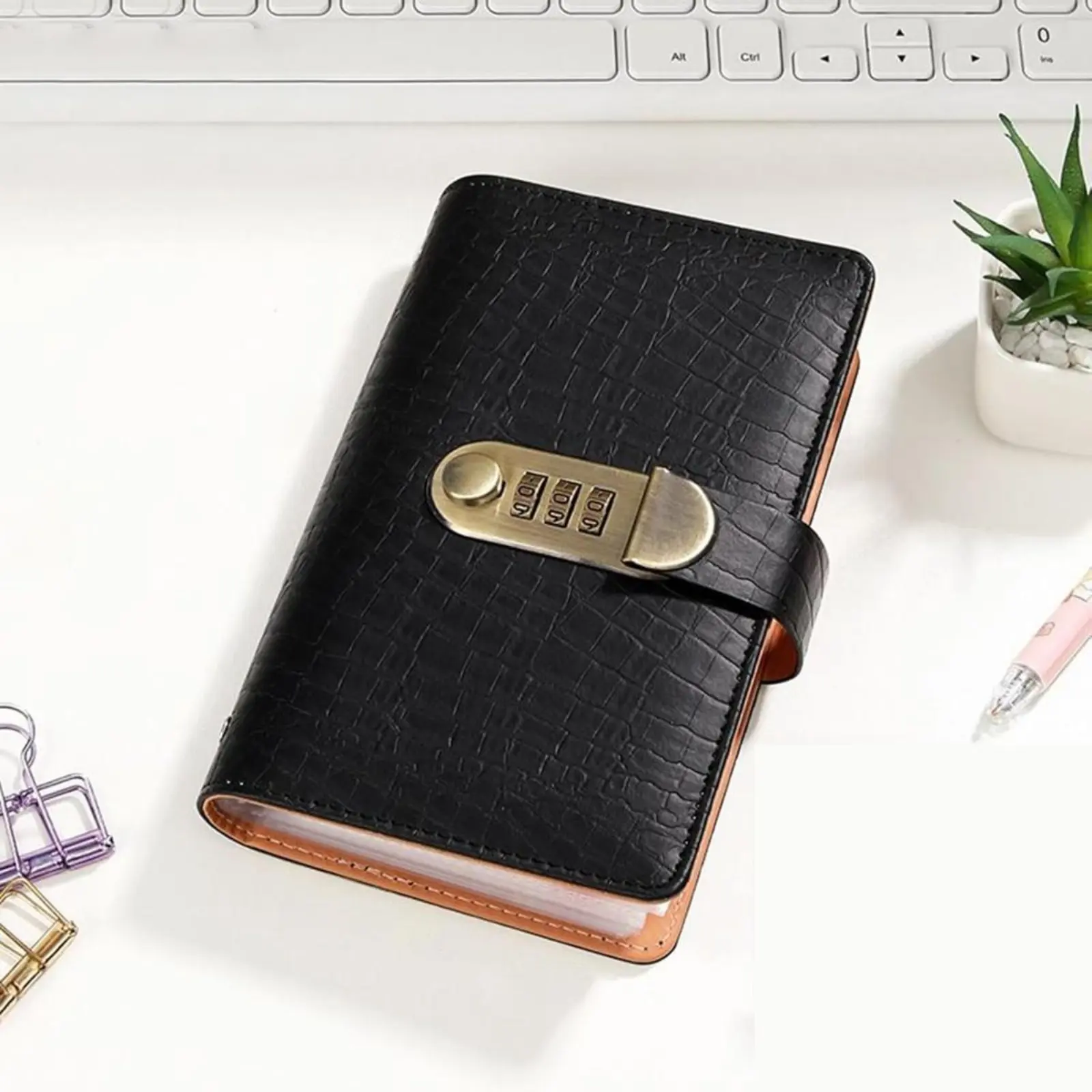 Money Saving Book - Cash Saving Journal with Combination Lock, 100-Page Budget Planner, Monthly Budget Planner, Financial Planner, Planner Notebook, Protect Privacy, Organize Finances for Beginners, Students, Plan Savings and Track Progress