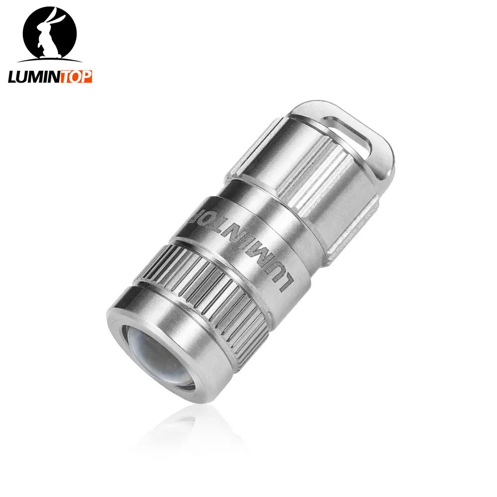 LUMINTOP EDC Pimi Ultra-Portable Titanium Keychain LED Flashlight, Thumb-Size Design, USB-C Rechargeable, 100 Lumens, IPX-8 Waterproof, Tactical LED Flashlights for Camping & Hiking mini, Led Lights, Unisex