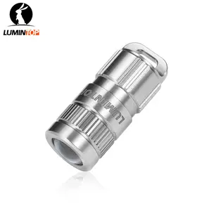 LUMINTOP EDC Pimi Ultra-Portable Titanium Keychain , Thumb-Size Design, USB-C rechargeable, 100 lumens, Durable Titanium & IPX-8 Waterproof Design. tactical flashlight Lighting Led