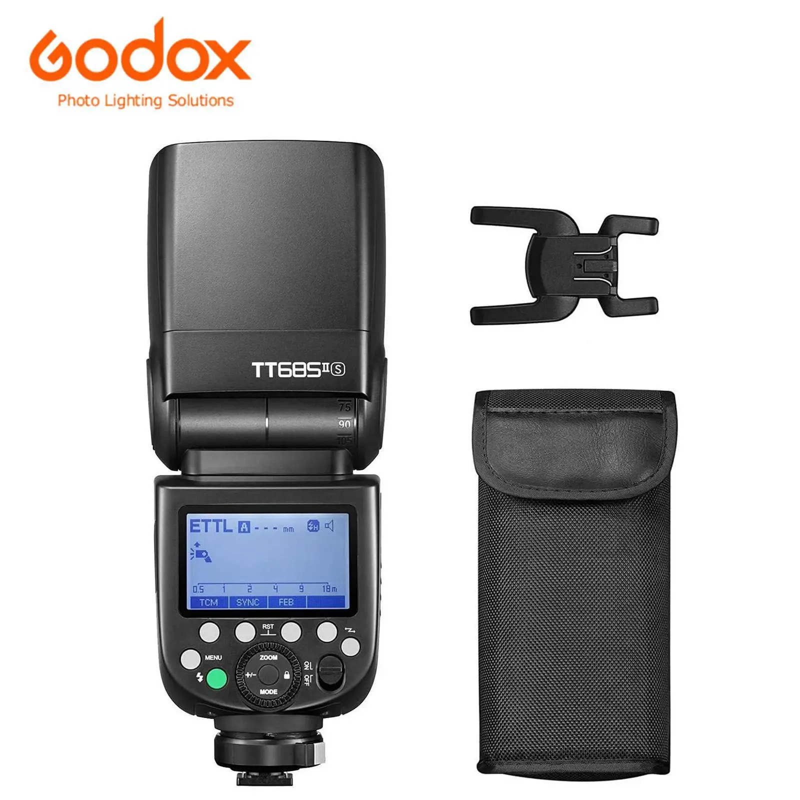 Godox TT685II-S Li-ion Adjustable Speedlite Camera Flash (1*GodoxTT685II Flash Lighting), TTL/HSS Sync 1/8000s, 2.4G Wireless X System, 20-200mm Zoom, 64x76x190mm, for Sony a7 Series (A7III,A7IV,A7C,A6700) Upgraded Model, Includes Stand & 1*Color Filter