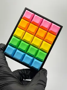 KEEBS Pad | Custom 20-Key Mechanical Keyboard Fidget | Desk Fidget Clicker | 3D Printed Stress Relief